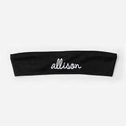 Monogrammed Headband in Black