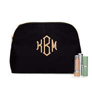 monogrammed nylon cosmetic case