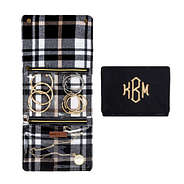 monogrammed nylon jewelry folio