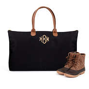 Uncomplicated Nylon Weekender Tote Bag