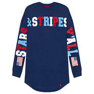 navy long sleeved stars and stripes y'all jersey