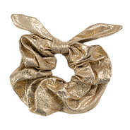 gold metallic scrunchie