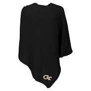georgia tech poncho in black