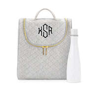 monogrammed quilted hanging toiletry kit