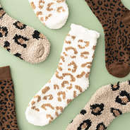 leopard socks group shot