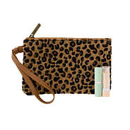 leopard wristlet bag