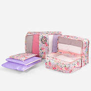 Monogrammed Packing Bag Set in Coral Floral - NEW SP23