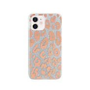 Silver Glitter Leopard iPhone 12 Mini Case