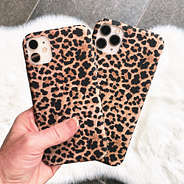 leopard phone cases for iphones in hand