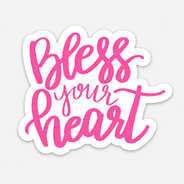 bless your heart sticker from marleylilly