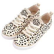 Monogrammed Spring Leopard Canvas Sneakers