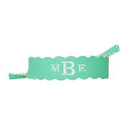 monogrammed mint scalloped sunglass strap
