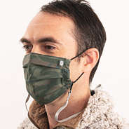 guy wearing camo face mask