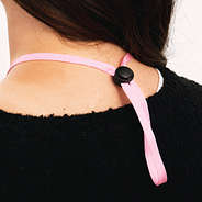 pink face mask lanyard clasp