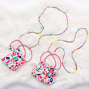 colorful beaded face mask lanyard necklaces