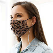 face mask lanyard with neutral colored beads