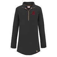 alabama fleece pullover in black