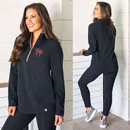 black richmond fleece pullover