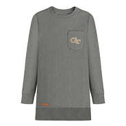 georgia tech corded sweatshirt in charcoal