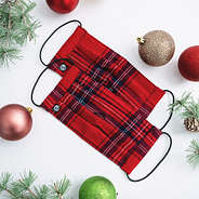 holiday plaid face masks for christmas