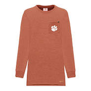 clemson crewneck sweatshirt in pumpkin