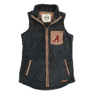 charcoal alabama sherpa vest