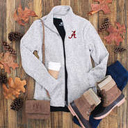 alabama jacket with crimson logo