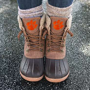 clemson explorer duck boots with duck boot socks