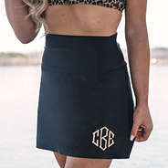 Monogrammed Swim Skirt