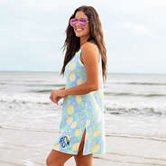 Monogrammed Coastal Cover Up