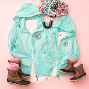 mint mom and me lightweight rain jackets