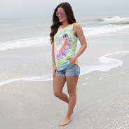Monogrammed Tie Dye Tank Top
