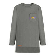 lsu corded sweatshirt in charcoal
