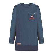 virginia corded sweatshirt in navy