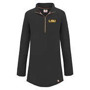 lsu black fleece pullover