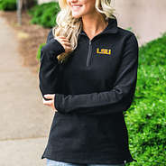 louisiana state black pullover sweatshirt