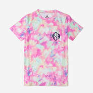 monogrammed tie dye pocket tshirt