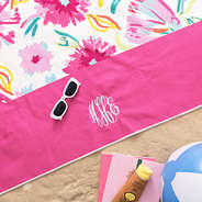 Monogrammed Beach Towel