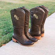 florida state cowboy boots in brown