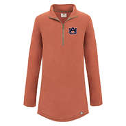 auburn fleece pullover in pumpkin