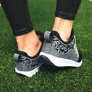 back of onyx leopard sneakers