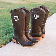 texas a and m cowboy boots selfie