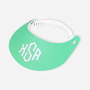 Monogrammed Sun Visor in Mint