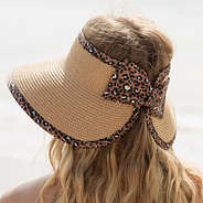 back of cheetah packable straw visor