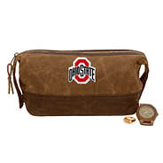 ohio state waxed canvas dopp kit - sp23