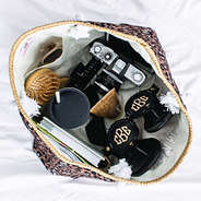 inside of cheetah personalized tote bag