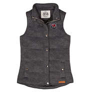 charcoal south carolina gamecocks heathered quilted vest