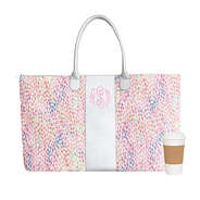 Monogrammed Watercolor Weekender