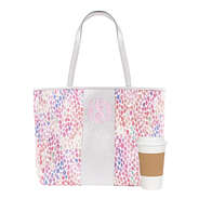 monogrammed watercolor tote