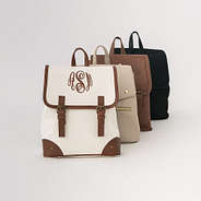 Quartet backpack purses Ivory taupe brown black
